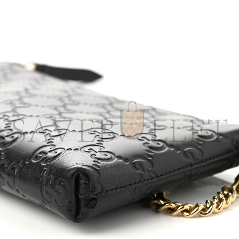 Gvc*1 ssima signature wrist wallet black 779791 (22.5*13*2.5cm)